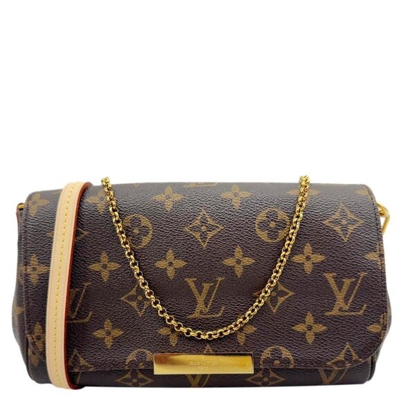 Louis Vuitton Handbags - Louis Vuitton  Favorite PM Monogram Canvas Shoulder Bag Brown